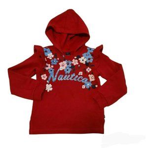 Nautica Girls Floral Ruffle Hoodie 6